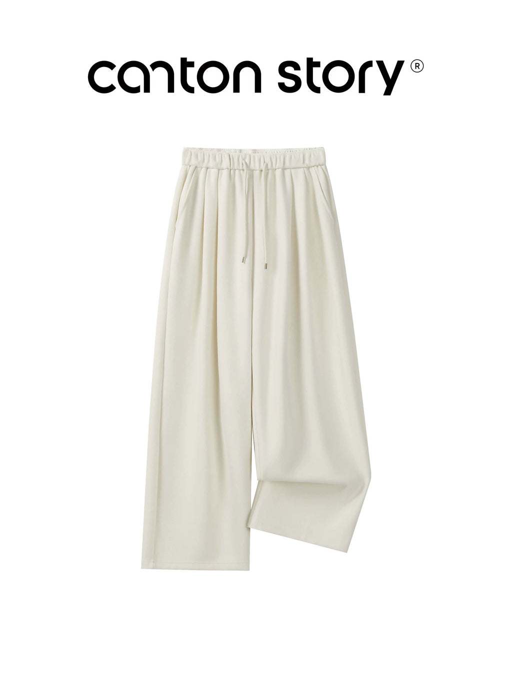 cantonstory Solid Color Drape Sweatpants