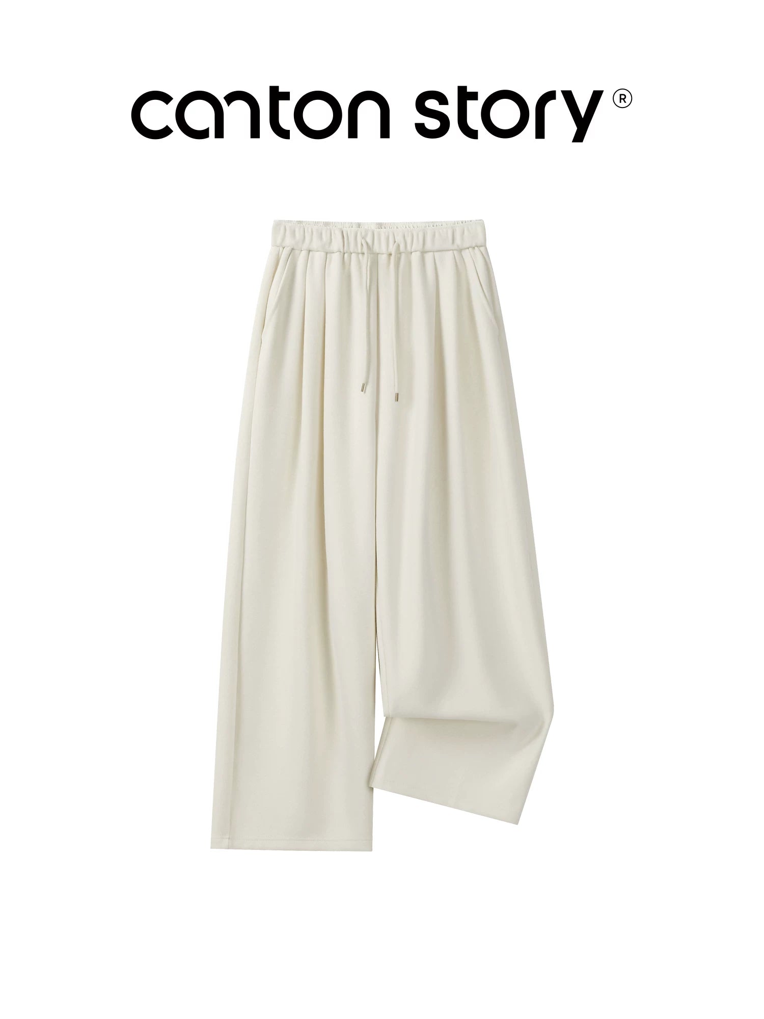 cantonstory Solid Color Drape Sweatpants
