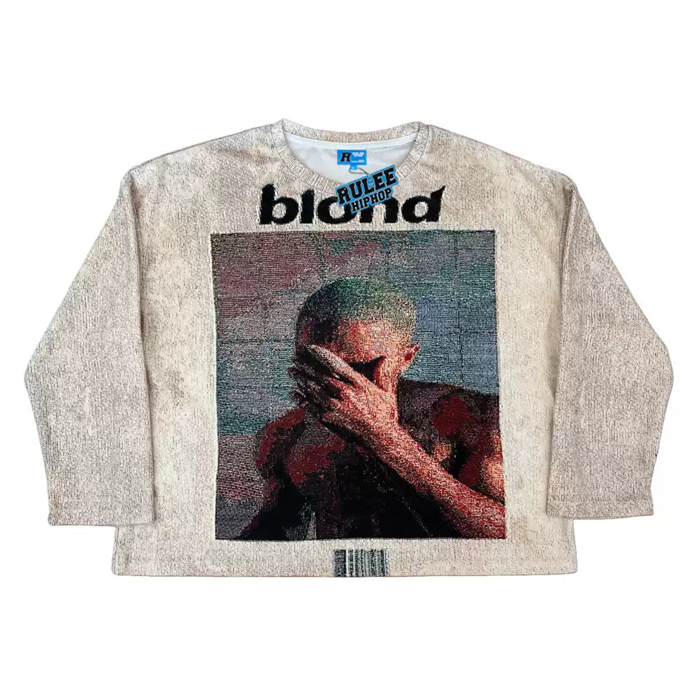 Rulee Black Fear Frank Ocean Retro Pixel Long Sleeve
