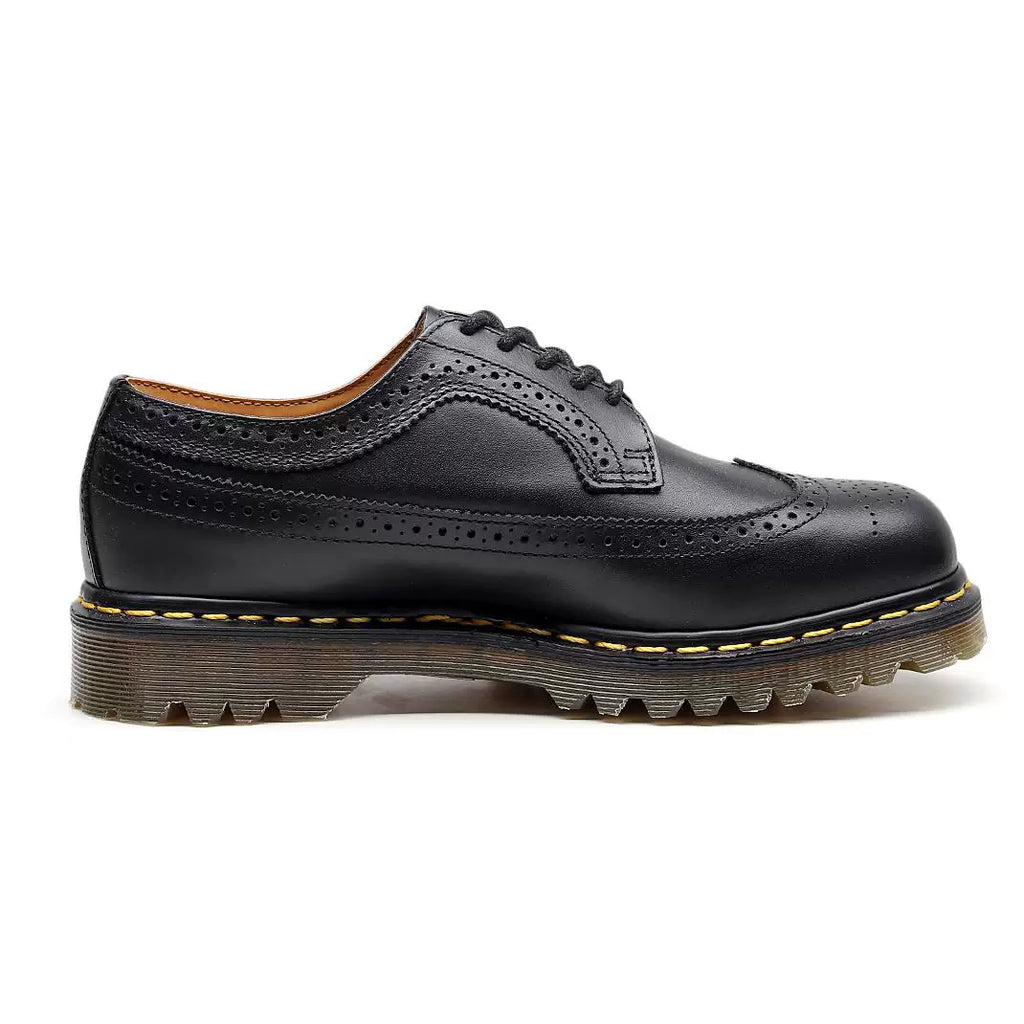 Ram Era Brogue Carved Classic Black Shoes