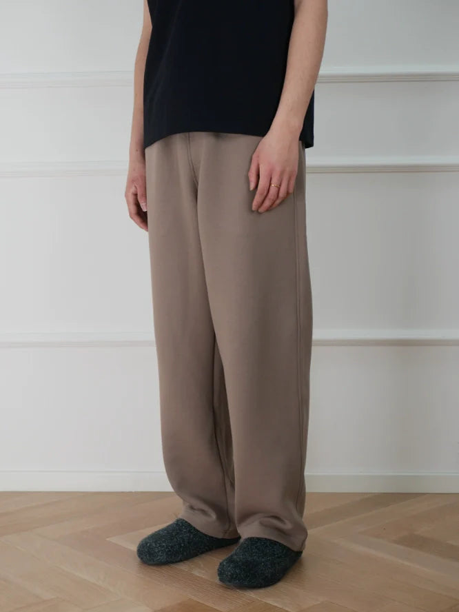 NO LOGO Loose Straight Sweatpants