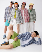 OWOX Loose Casual Checked Lapel Versatile Shirt