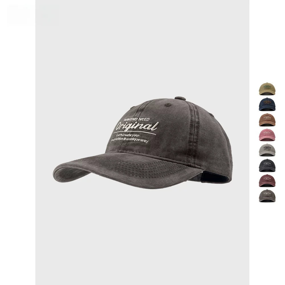 SONDER SHOP Washed Old Letter Baseball Cap