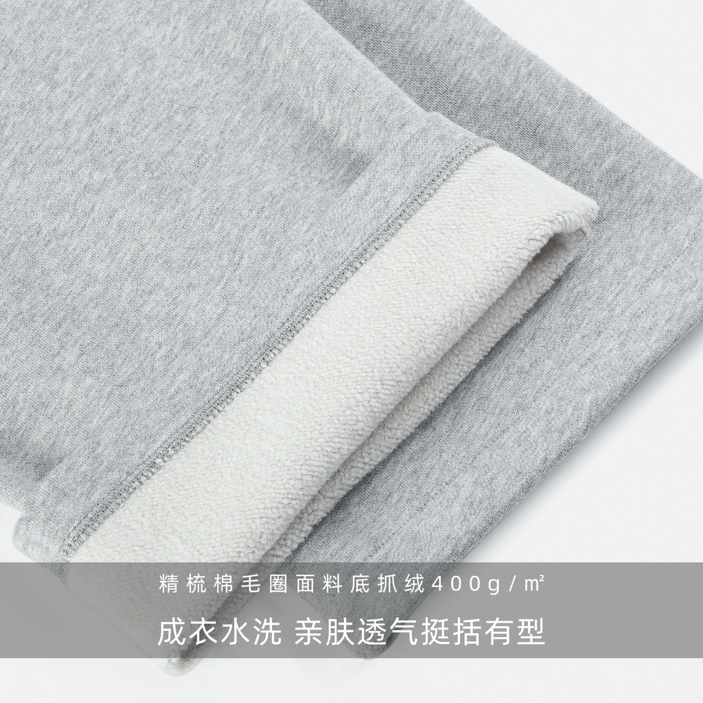 IDLT 400g Wide-Leg Loose Zip Sweatpants Basic Street Style