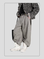 HANQIAORJI High-top German Training Shoes White Splicing Boxing Boots