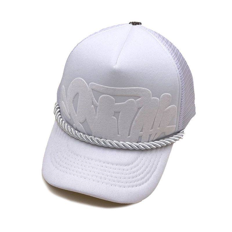 Cross Border Letter Printing Mesh Peak Cap