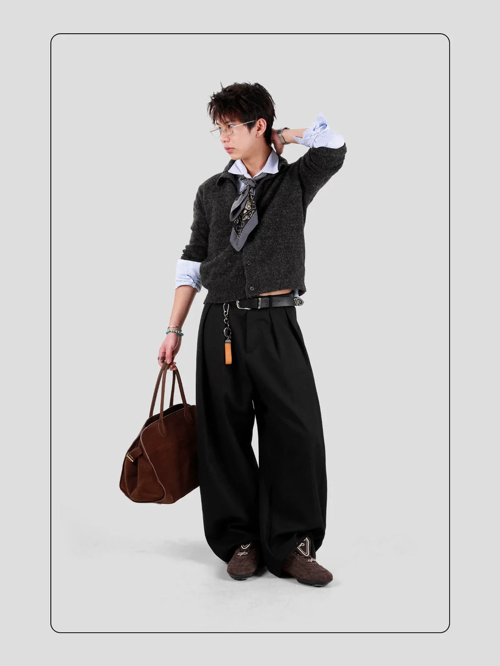 HANQIAORJI Retro Brown Casual Training Shoes