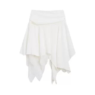 HTYM Halter One-Shoulder Mohair Sweater for Women