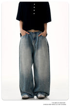 11KN Straight and Thin Three-dimensional Loose Jeans