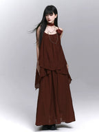 LADYGHOST Cold Artistic Suit Dress