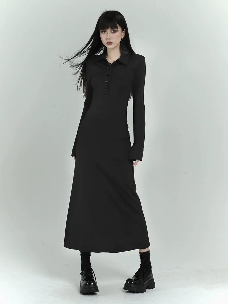 LADYGHOST Slim Fit Shirt Dress