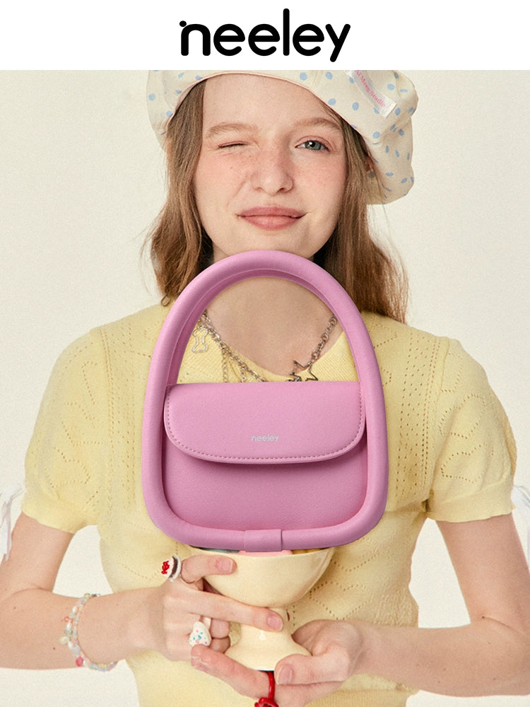 Neeley Soft Leather Basket Bag