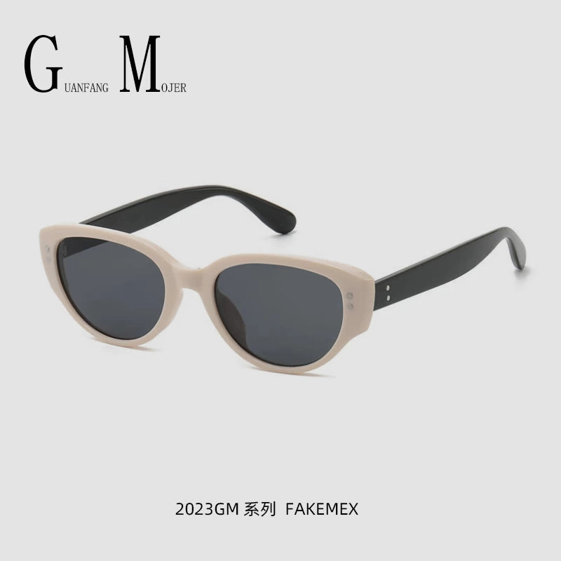 Wang Jiaer Retro Narrow Sunglasses Small Face Trend Style