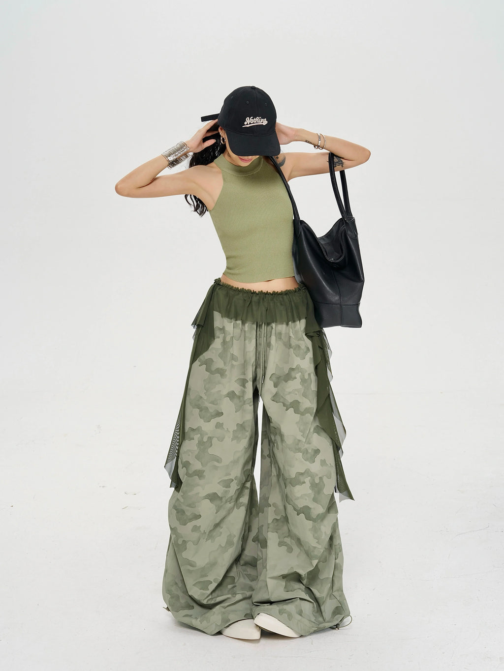 Zero Camouflage Loose and Thin Low-rise Pants