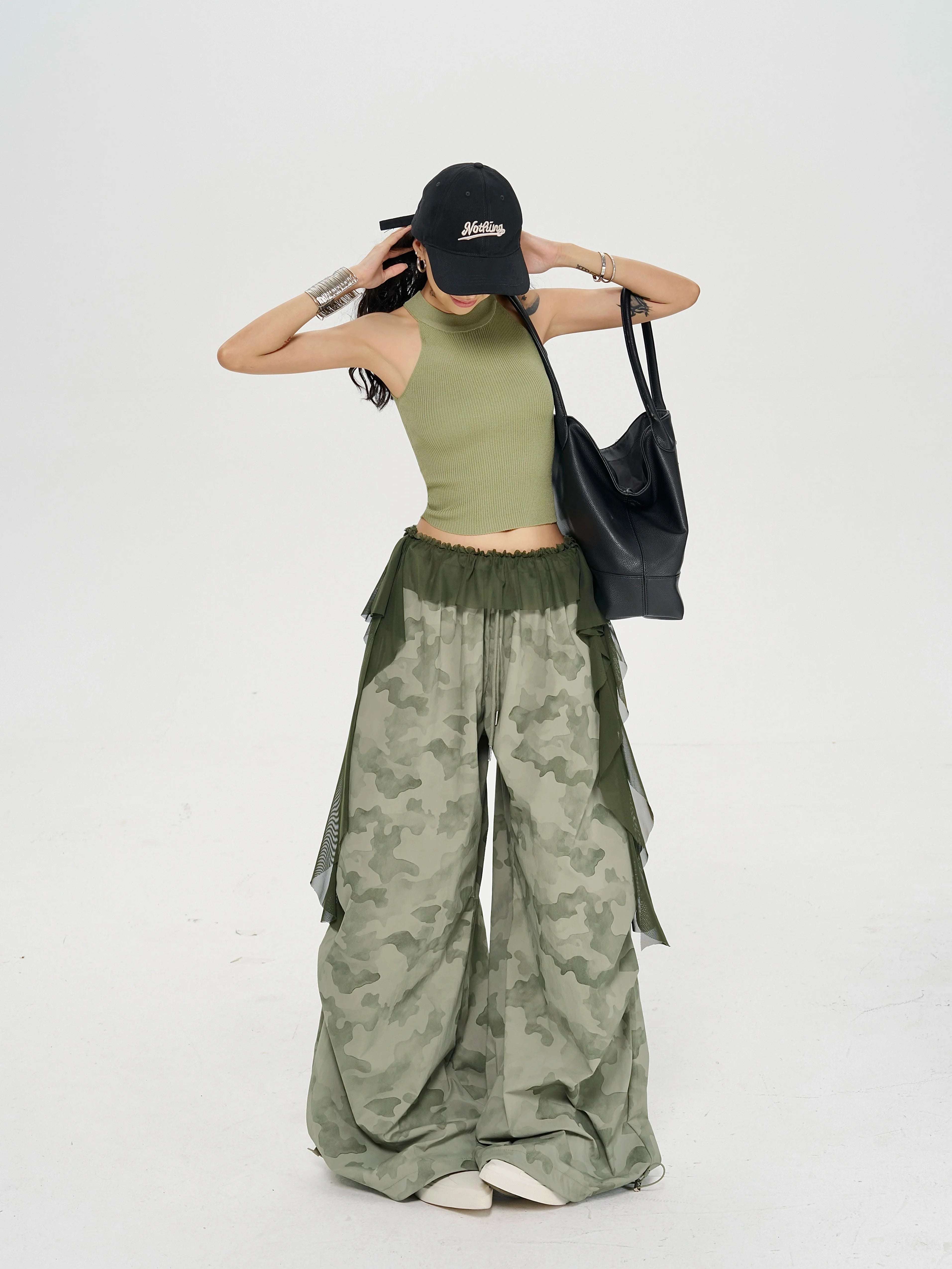 Zero Camouflage Loose and Thin Low-rise Pants