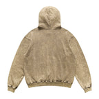 BOMBA STUDIO Washed Distressed Street Hoodie