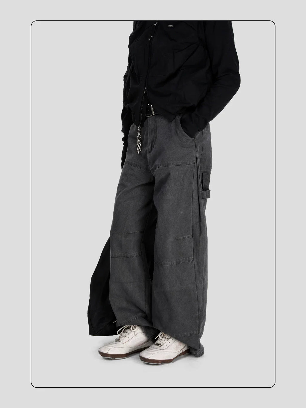 HANQIAORJI Retro Polished Cowhide Casual Training Shoes