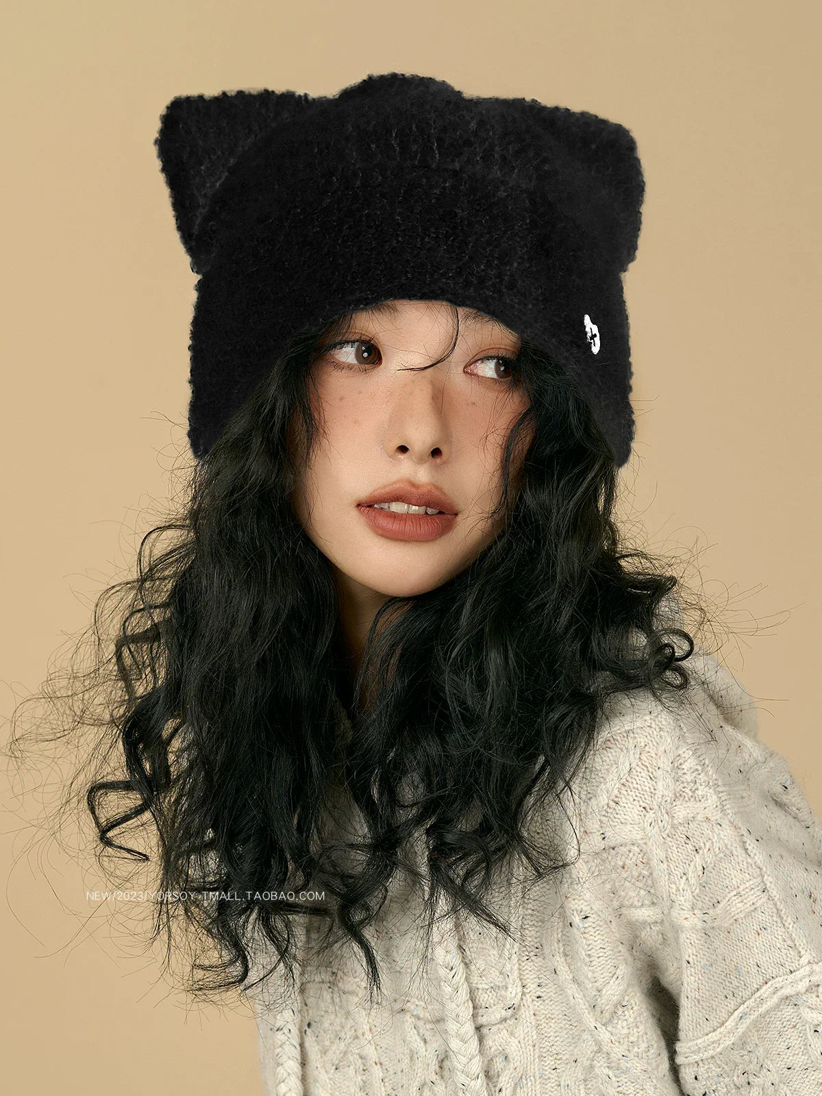 YORSOY Ear Wool Warm Knitted Hat
