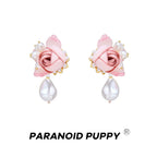 ParanoidP Flower Baroque Pearl Premium Earrings