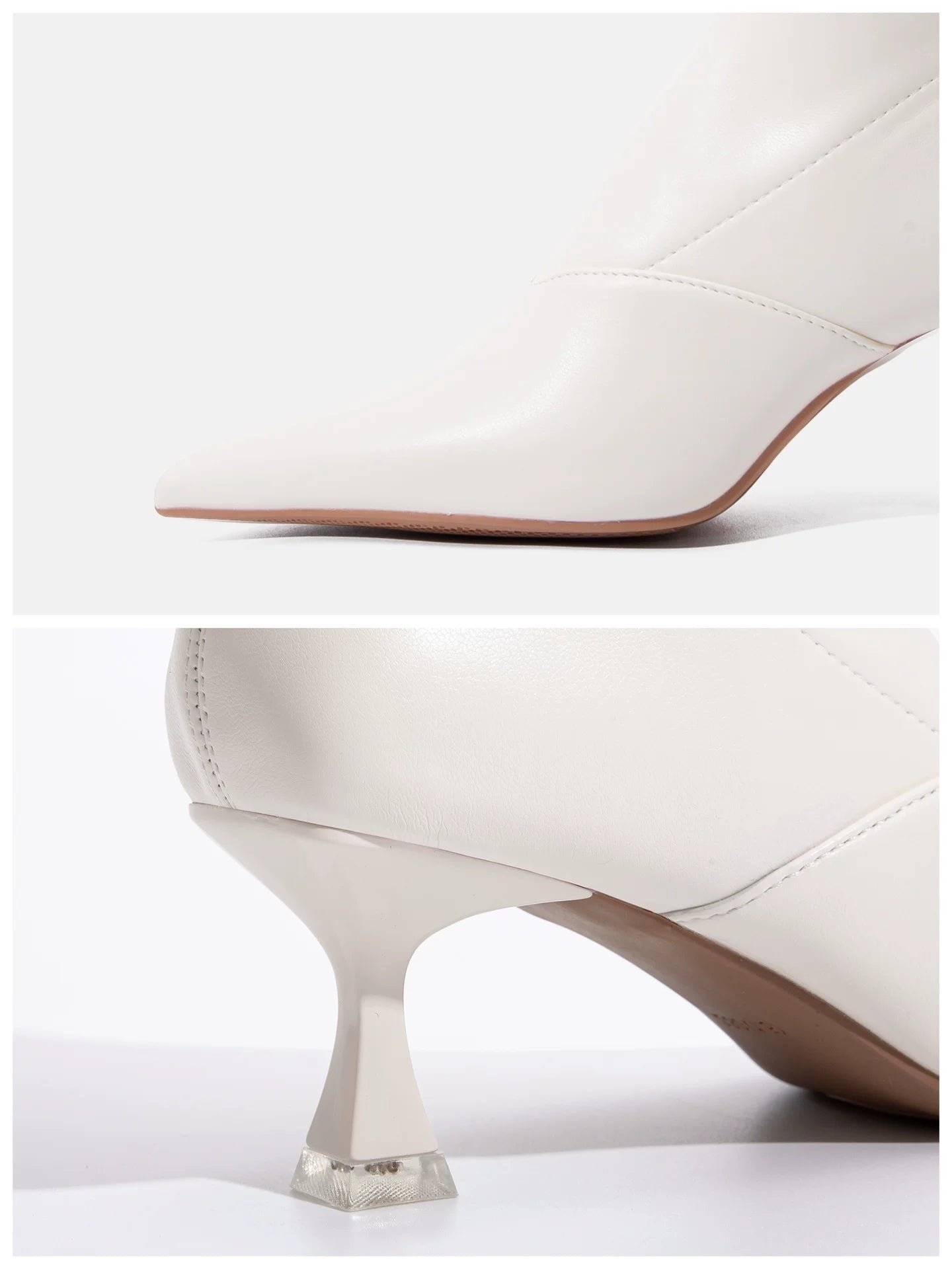 WILLWISHES Wang Ding Pointed Toe High Heel Slim Knight Boots