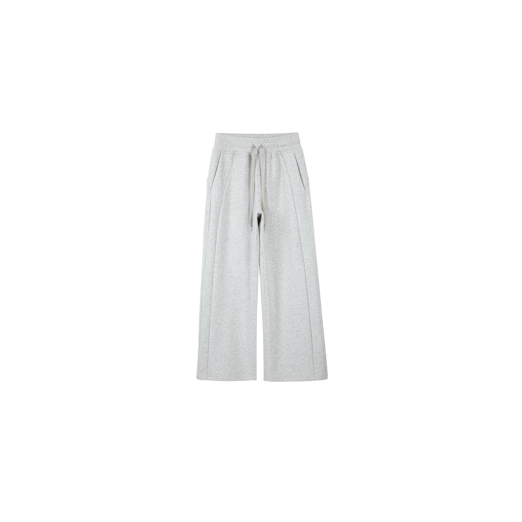 PLUS NO LOGO Scimitar Splicing Loose Wide-leg Sweatpants