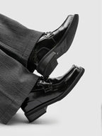 Pu Chen PUCH Solid Color Breathable Leather Shoes