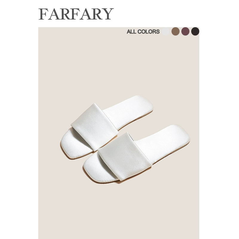 Farfary Japanese Leather Indoor Slippers