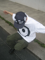 KONOOT Street Micro-bend Three-dimensional Embroidered Baseball Cap