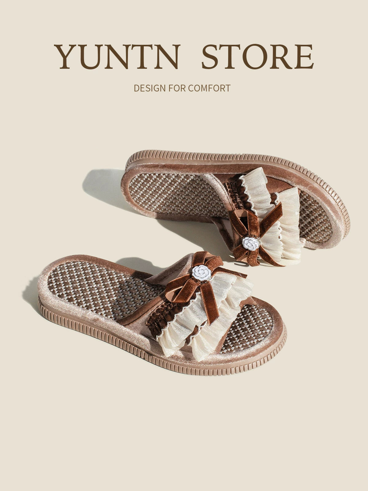 Asian Straw Sweet Home Sandals
