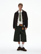 MADWITCH Deconstructed Splicing Aircraft Buckle Short Jacket