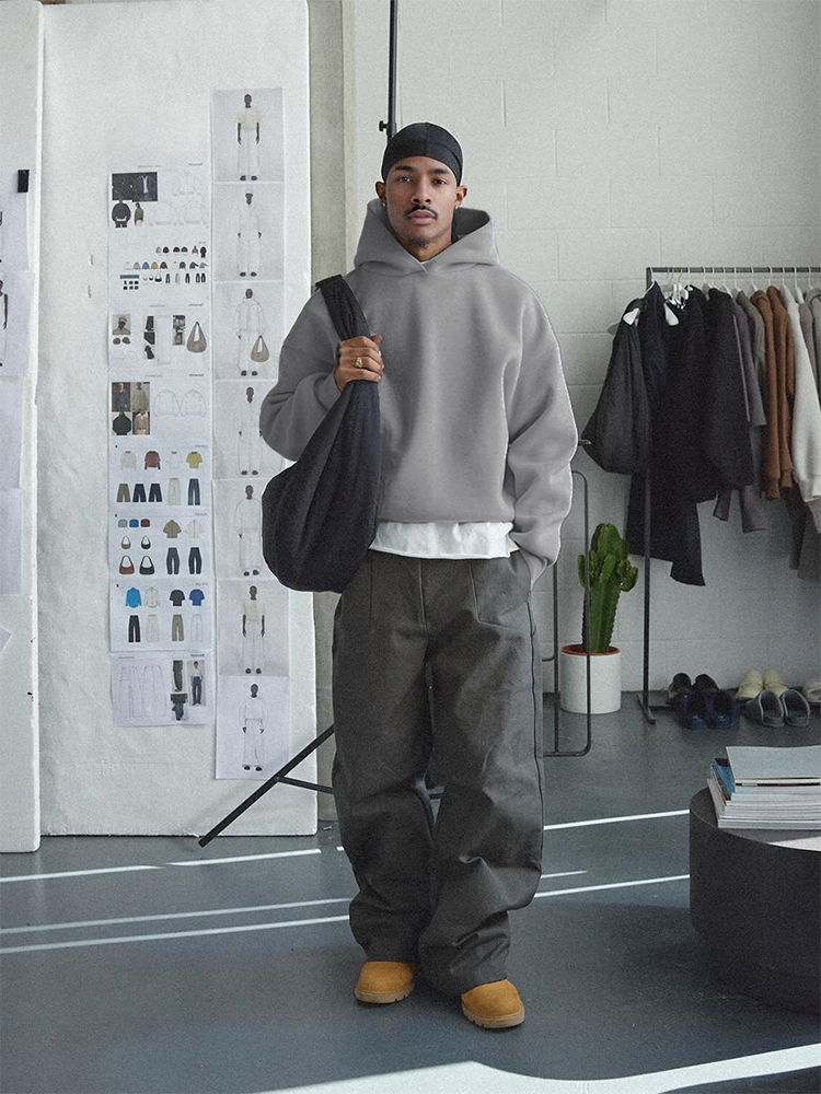 KONOOT Casual Zipper Pullover Sweatshirt Set