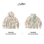 CoosRetro American Studded Waffle Sweatshirt Jacket