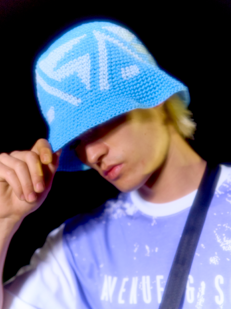 AVENUE & SON Jacquard Logo Knitted Fisherman Hat