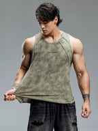 Muscle Dog Tie-Dye Sports Sleeveless Vest