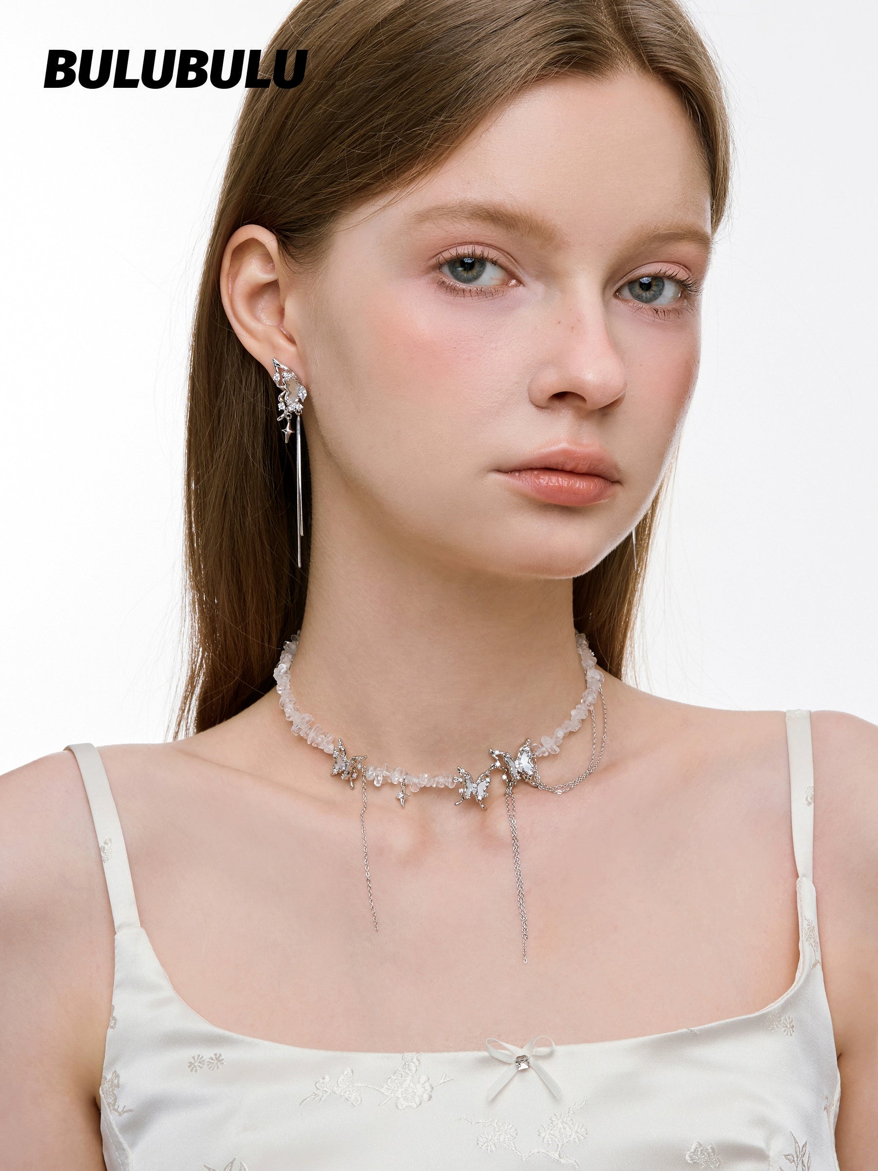 BULUBULU Words of Transformation Butterfly Tassel Necklace