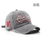 Letter Embroidered Street Baseball Cap