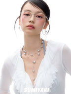 SUMIYAKI Pearl Babes Wind Big Circle Earrings