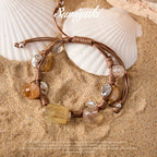 SUMIYAKI Natural Citrine Stone Necklace Bracelet