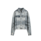 noEmosen KNIGHT Spray Tiger Pattern Denim Jacket