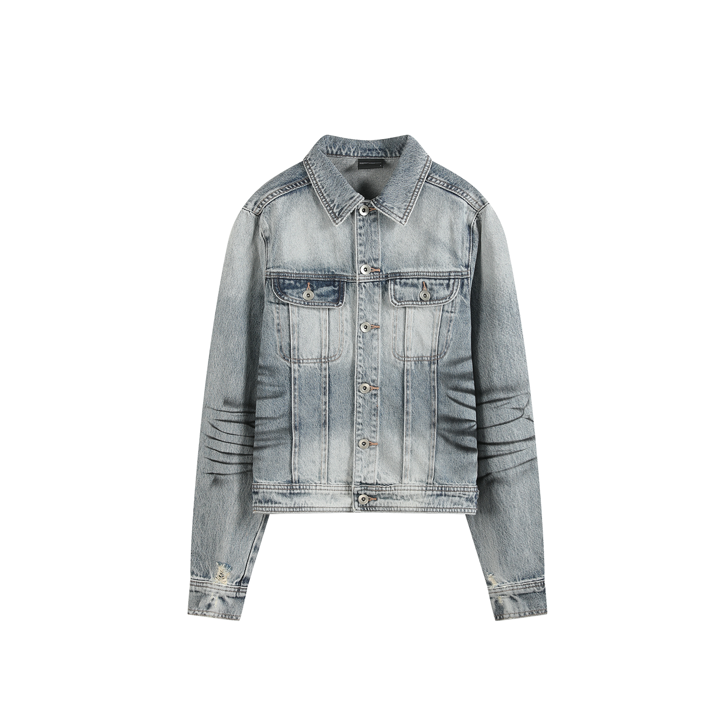 noEmosen KNIGHT Spray Tiger Pattern Denim Jacket