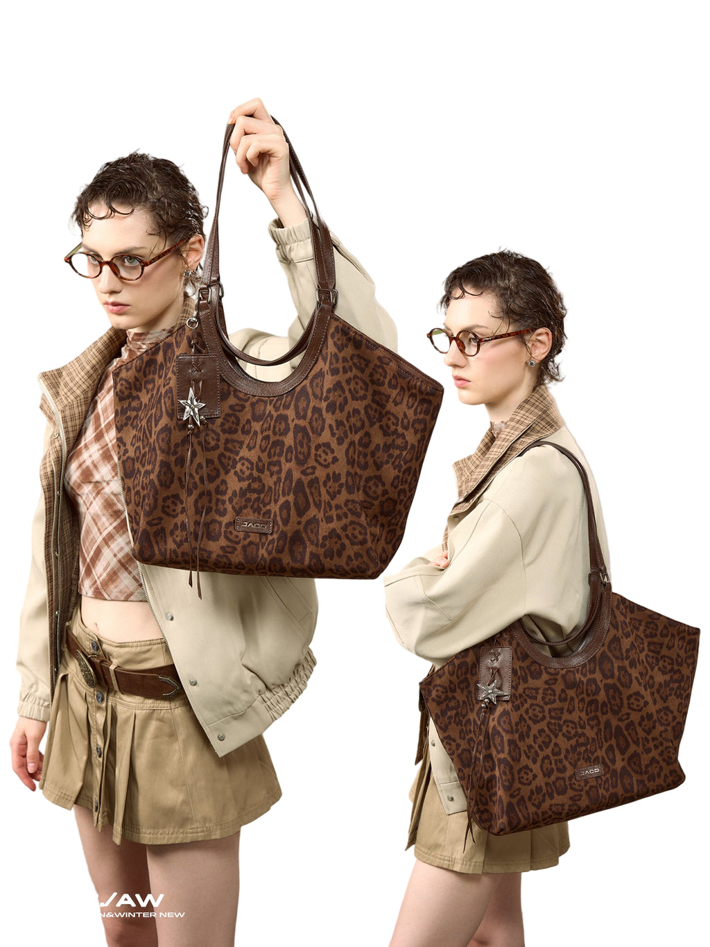 JACD Nomadic Wilderness Leopard Print Tote Bag