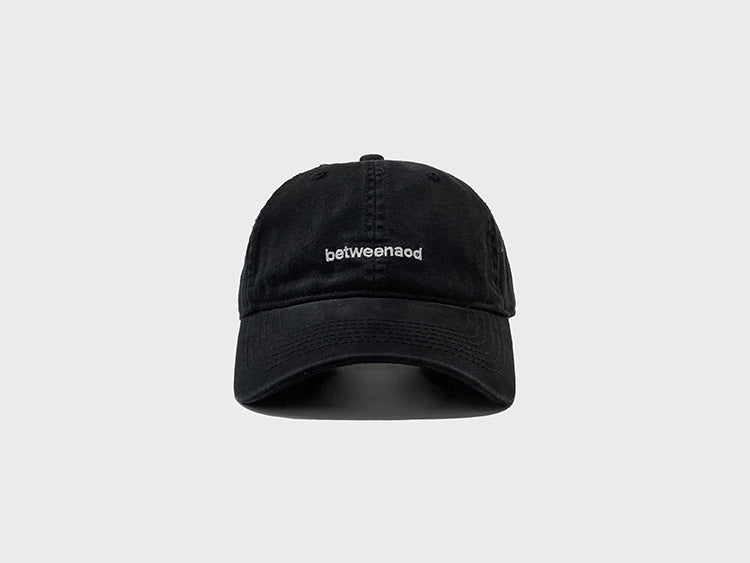 Pure Cotton Letter Embroidered Baseball Cap