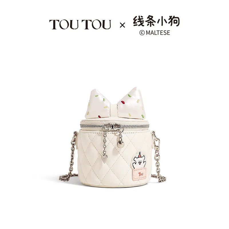 TOUTOU Line Puppy Cute Chain Messenger Bag