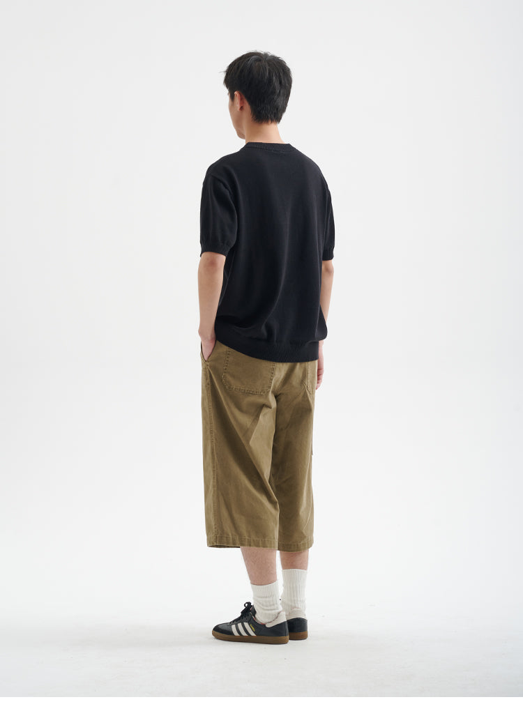 BUTTBILL 25SS Urban Safari Vintage Commuter Japanese Leaven Wash Logging Tooling Capris Shorts