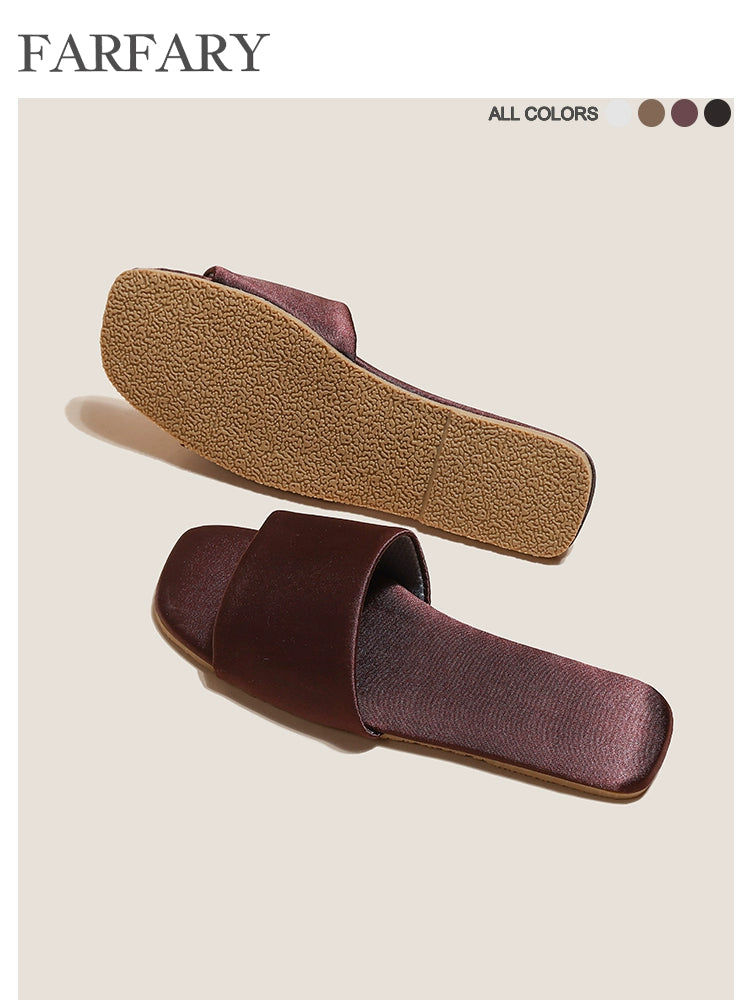 Farfary Japanese Leather Indoor Slippers