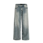 11KN Straight and Thin Three-dimensional Loose Jeans