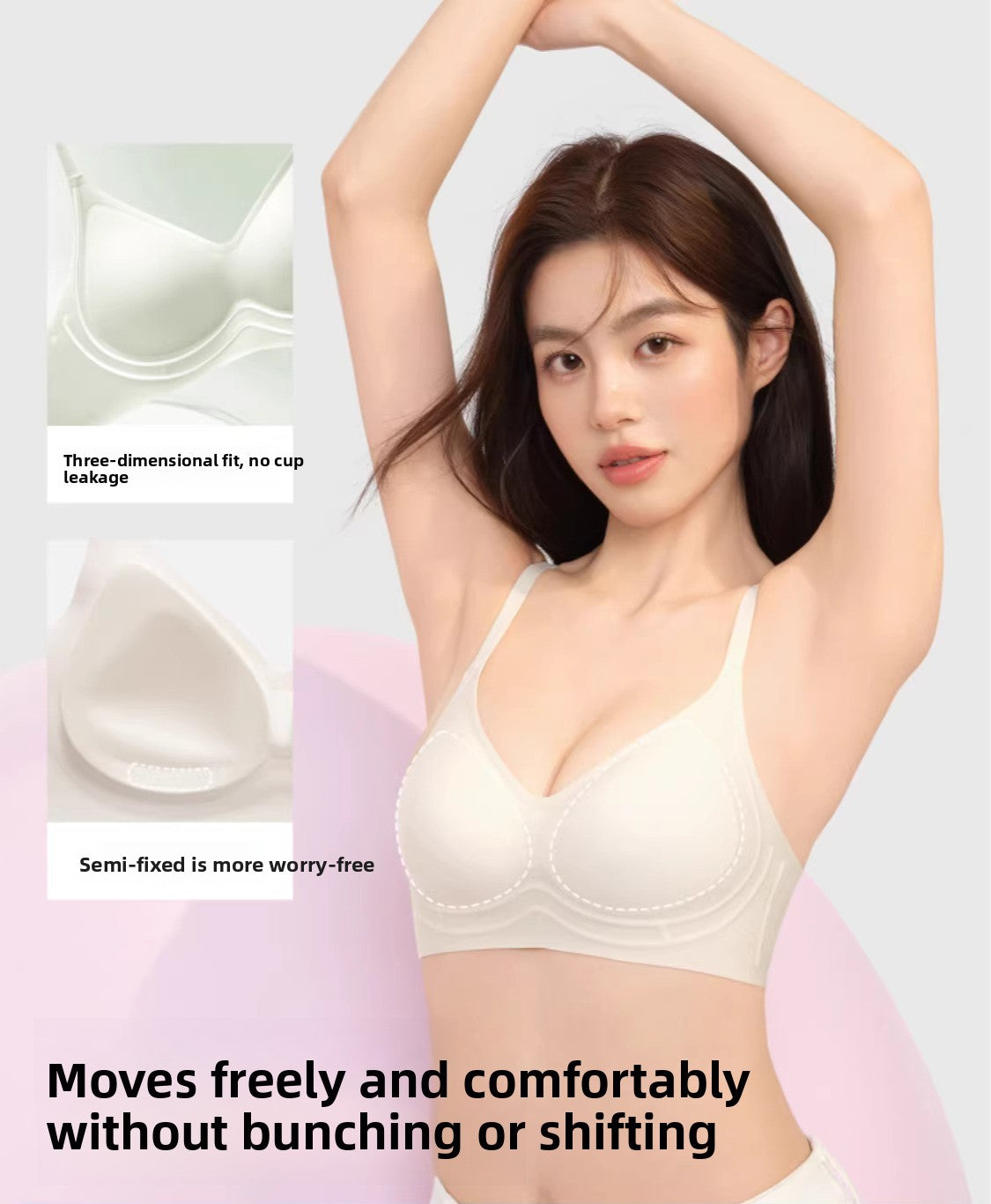 Secret World Gathers Anti-sagging Breast Seamless Bra