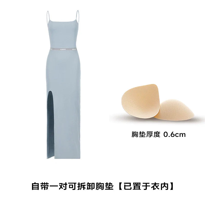 ABMY Slit Suspender Dress
