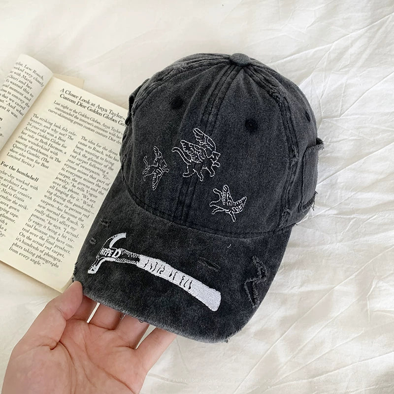 YORSOY Vintage Versatile Embroidered Baseball Cap