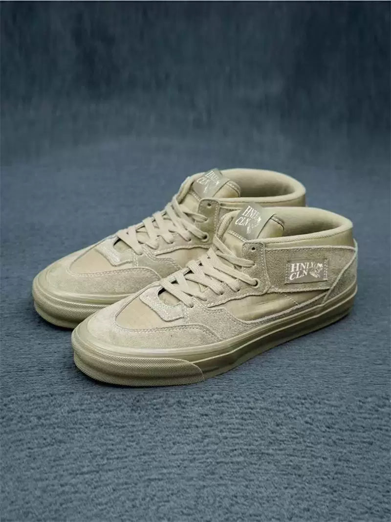 HNLY CLN Retro Gray Green Suede Skate Shoes